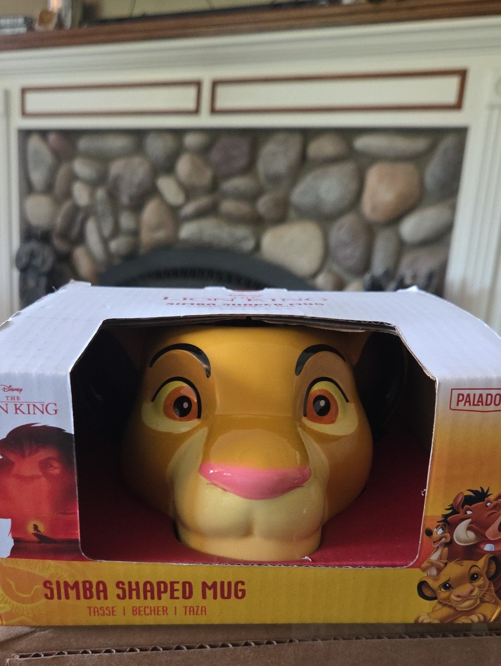 Disney Simba Shaped Mug - Yellow with Pink Nose